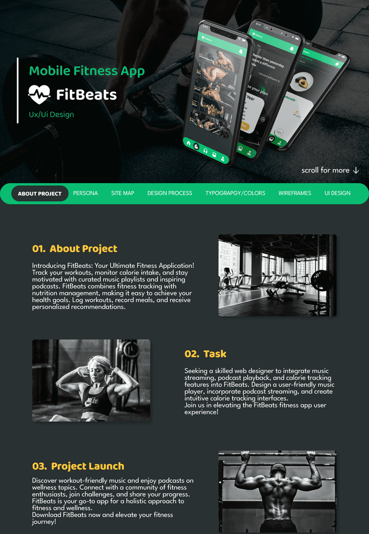 FitBeats 3in1 Fitness App Ux/Ui Design