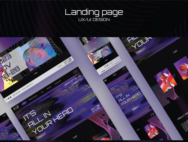 Landing page NFT Store